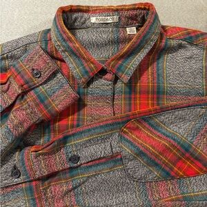 Toad & Co Womens Sz L Flannel Sustainable Soft Cozy Fall Layer Gorpcore Plaid